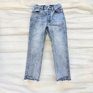 Agolde Los Angeles Womens Jeans Size 27 Frayed Hem Premium Denim